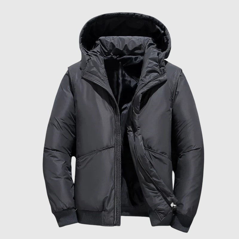 Josef - Chaqueta acolchada con capucha y acabado resistente
