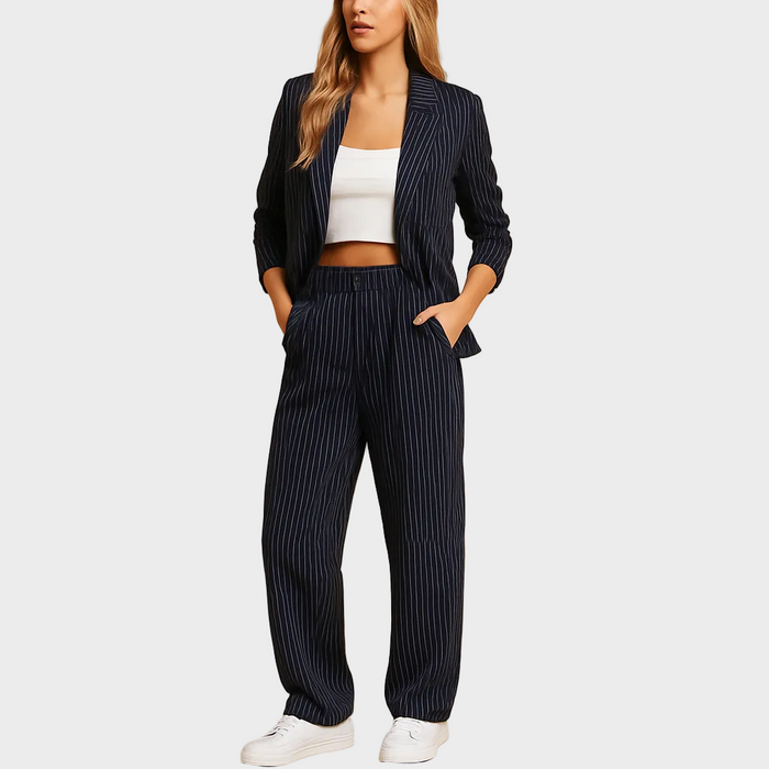 Annelies - Elegante conjunto de chaqueta y pantalón para mujer