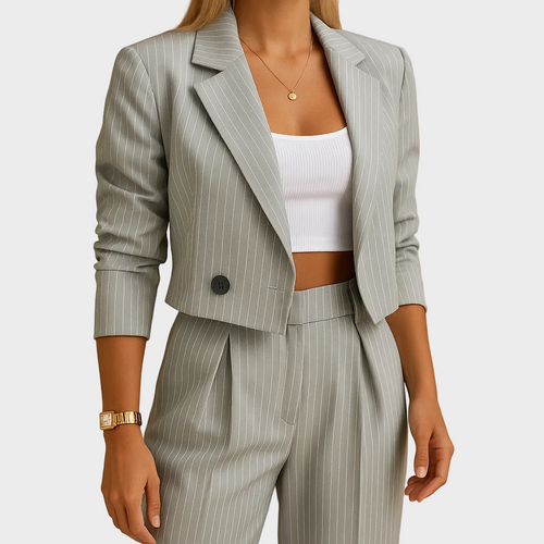 Annelies - Elegante conjunto de chaqueta y pantalón para mujer