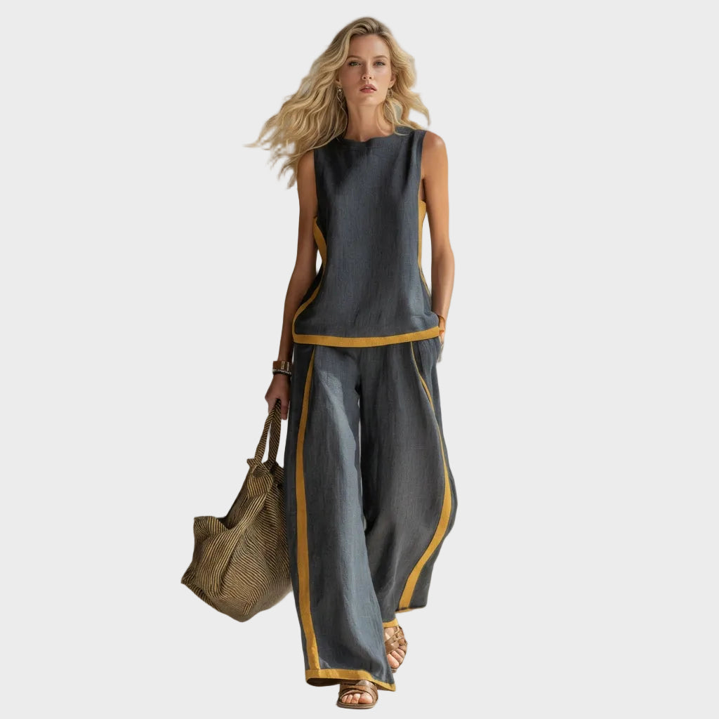 Teresa - Elegante Conjunto de Ropa de Lino