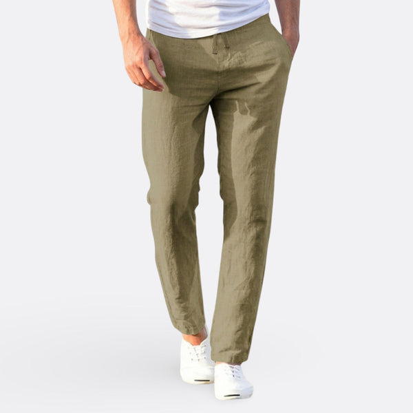Hélder - Pantalones Ligeros de Lino para Ocasiones Informales