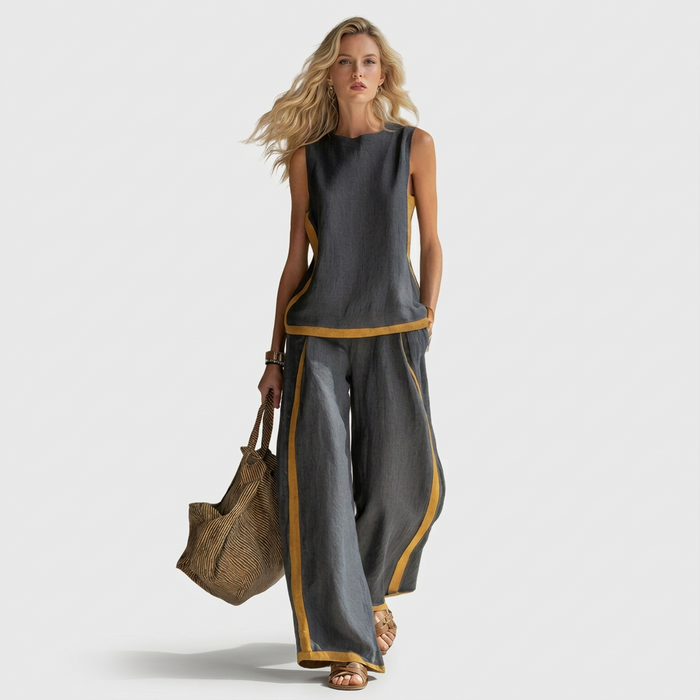 Teresa - Elegante Conjunto de Ropa de Lino
