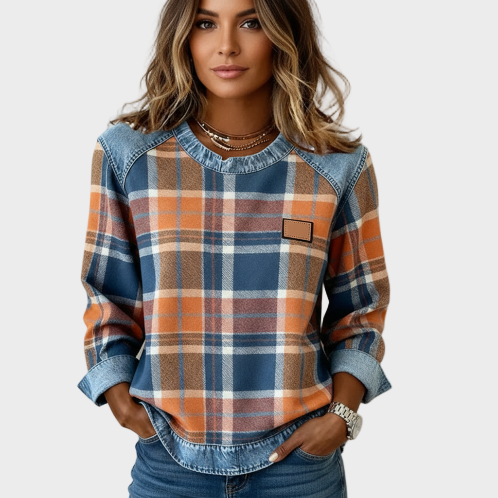 Ivy – Sudadera Patchwork Mujer