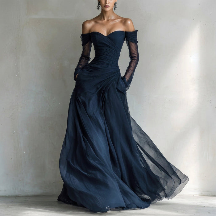 Eleonora - Vestido Maxi con Hombros Descubiertos