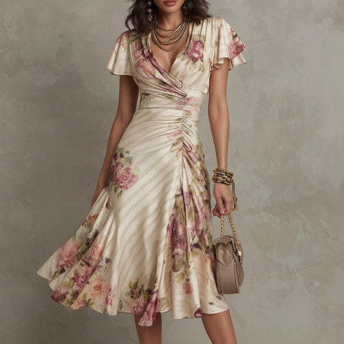 Aida - Elegante vestido midi de satén