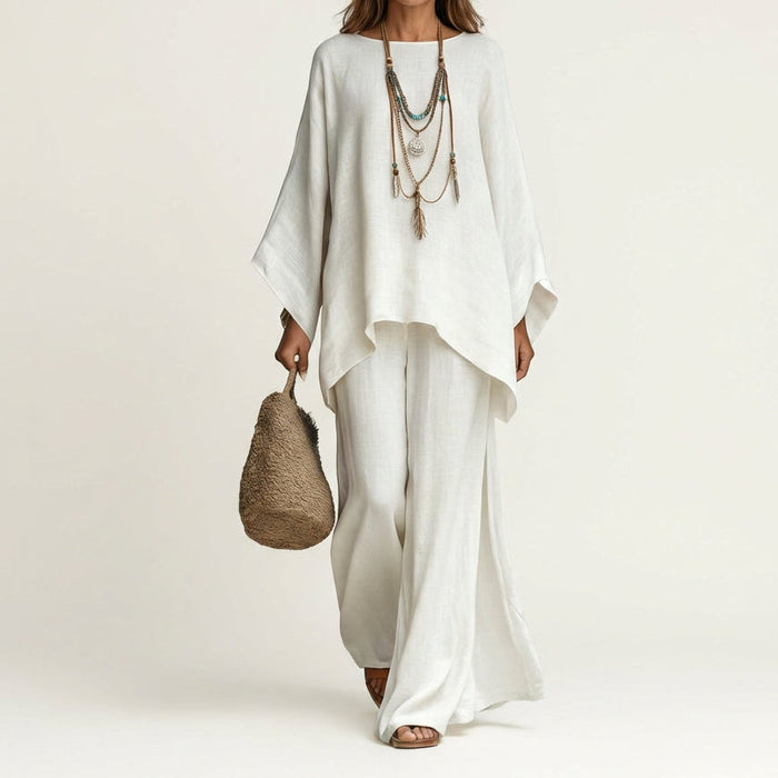 Amaya | Conjunto Boho en Mezcla de Lino