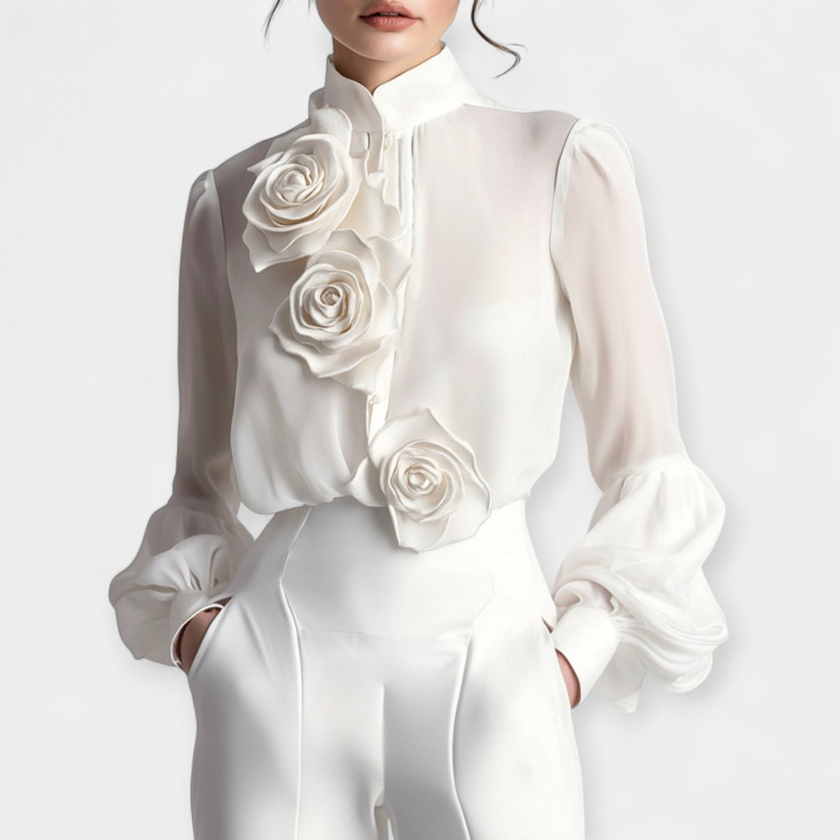 Camiseta con rosas 3D