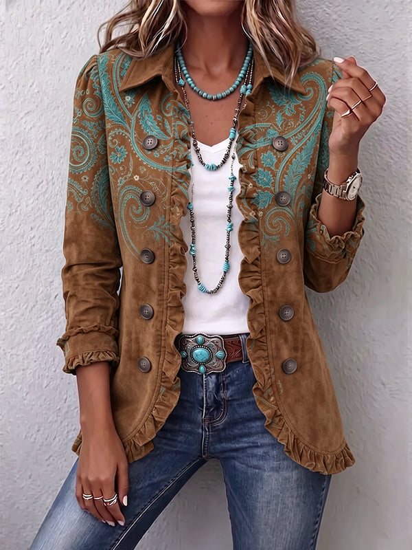 Grace | Chaqueta con volantes paisley