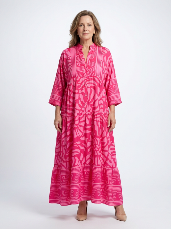 Amandine | Vestido Midi de Botones